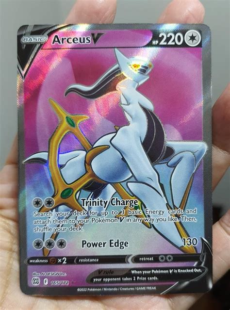 arceus lv x pokemon card|arceus v 165 172 price.